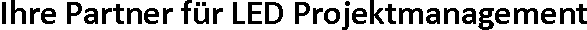 LED Projektmanagement